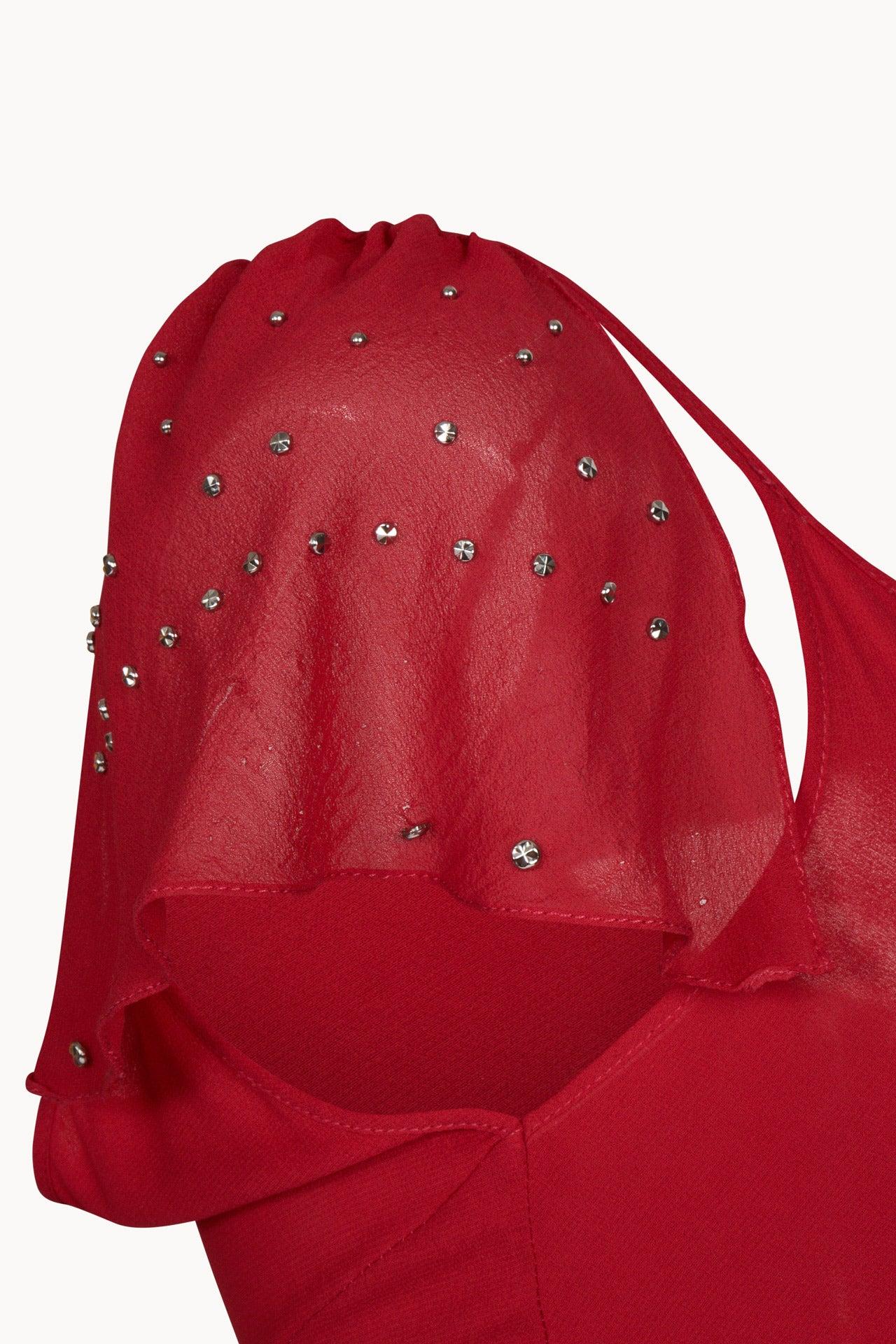 Chloe Spring 2001 Red Dress 1