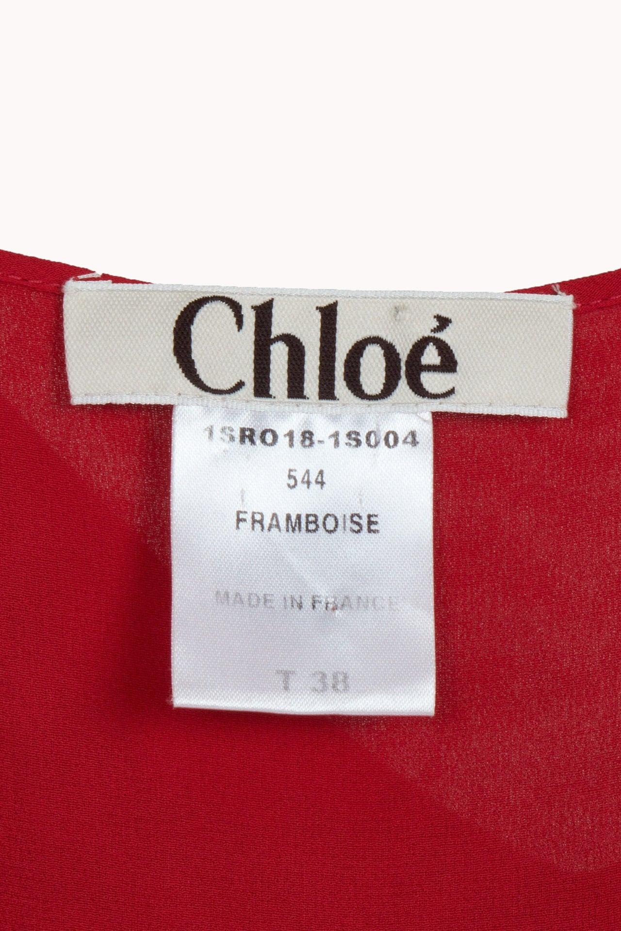 Chloe Spring 2001 Red Dress 2