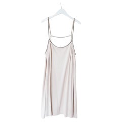 Chloe SS19 - Mini robe en soie à bretelles en cristal