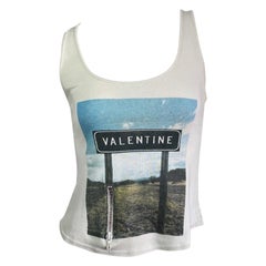 CHLOÉ SS2001 by STELLA MCCARTNEY CREAM « VALENTINE » TANK TOP