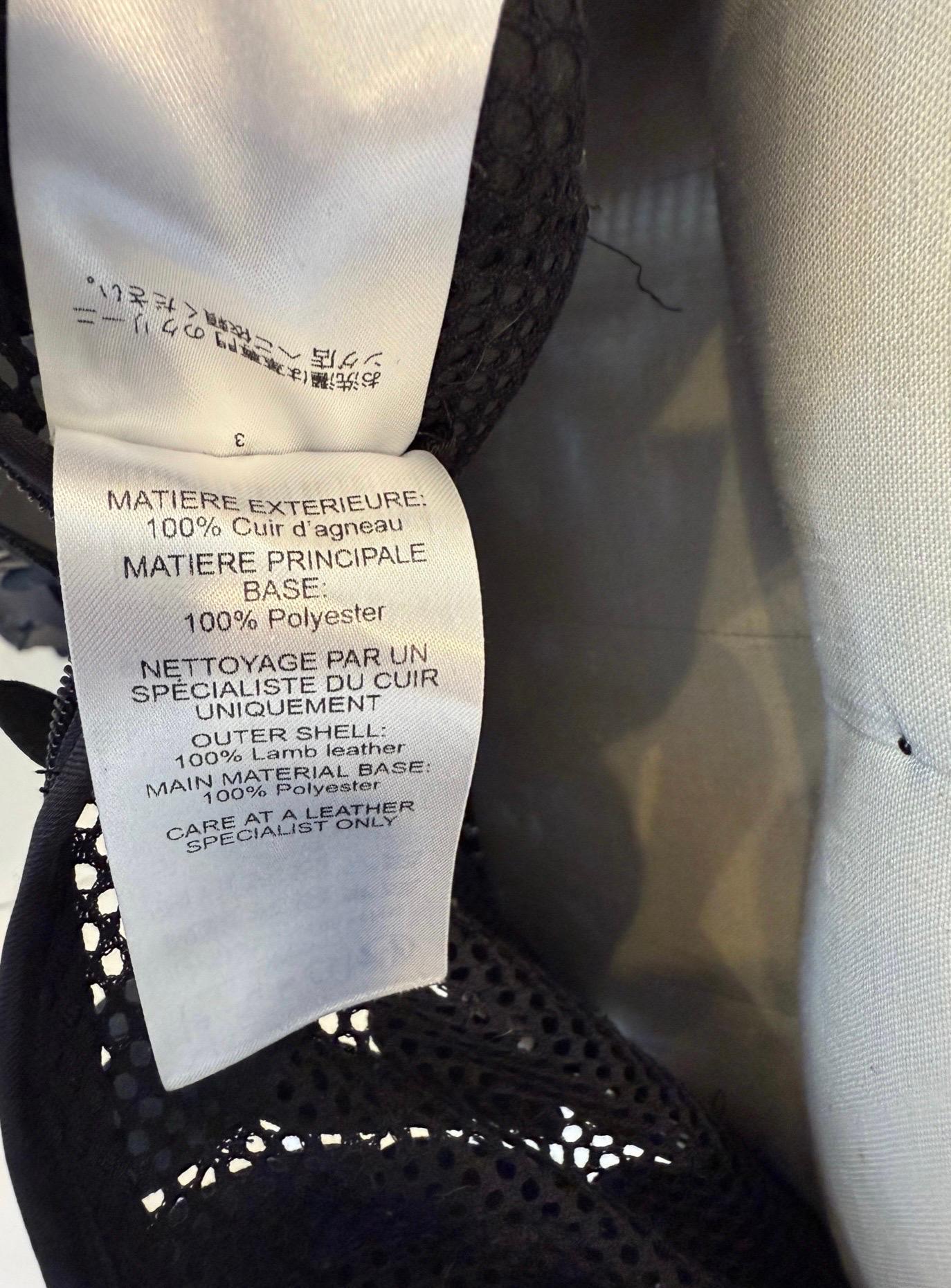 Chloé SS2008 Robe de soirée longue en cuir noir et paillettes FR 36 (US 4) en vente 6