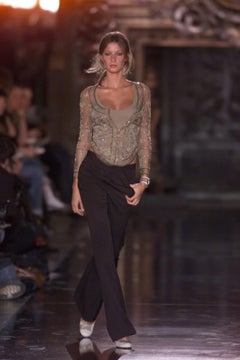 Chloe Stella McCartney F/W 2000 Runway Beaded Embellished Top Gisele Bündchen