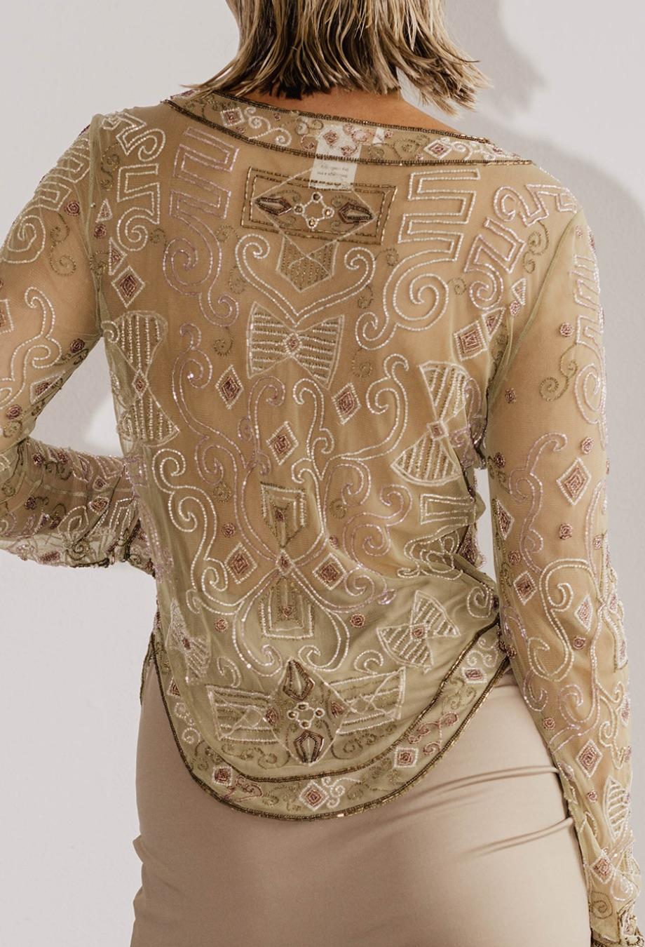 Chloe Stella McCartney F/W 2000 Runway Beaded Embellished Top Gisele Bündchen 1