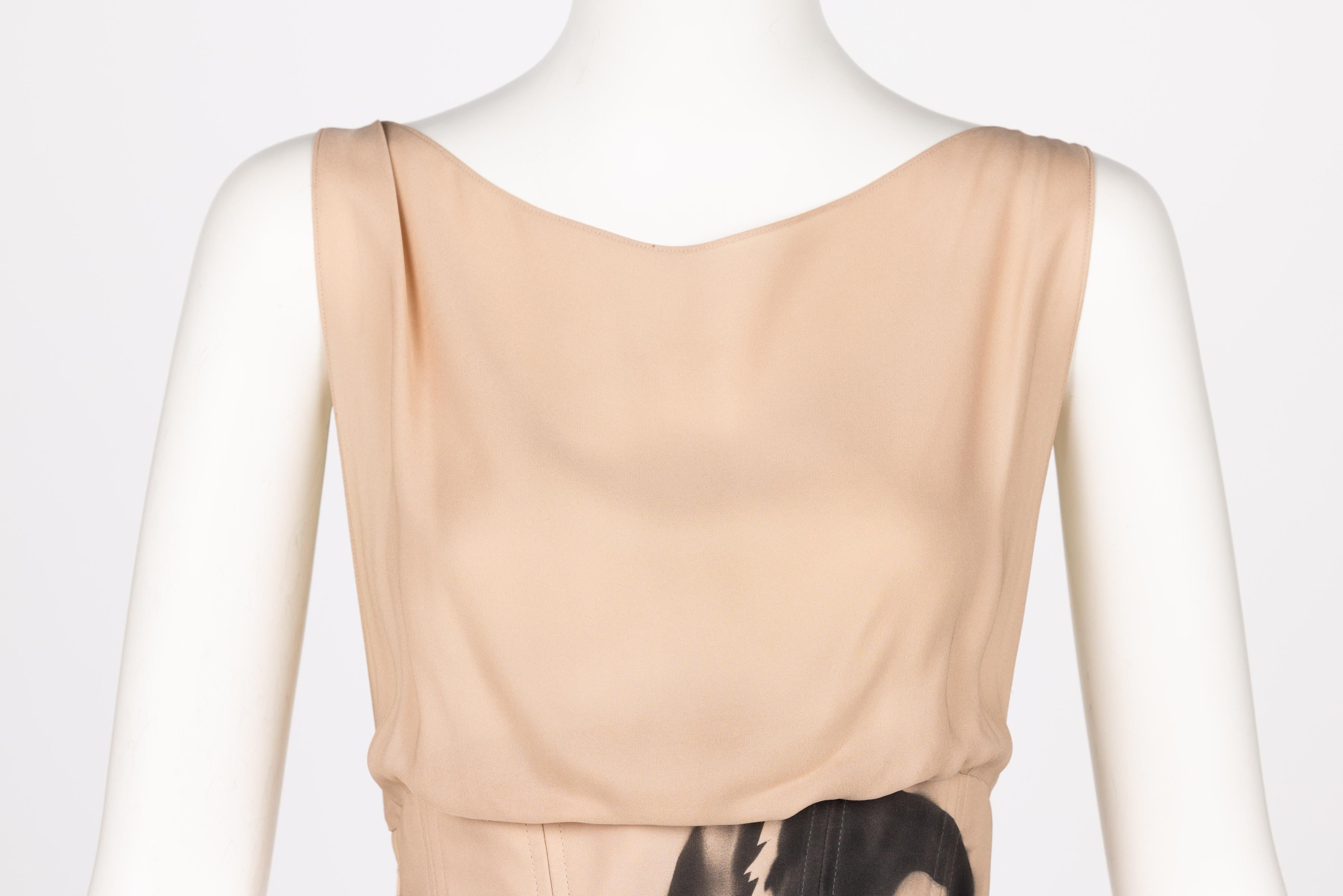 Chloé Stella McCartney F/W 2001 Draped Silk Face Corset Dress For Sale 2