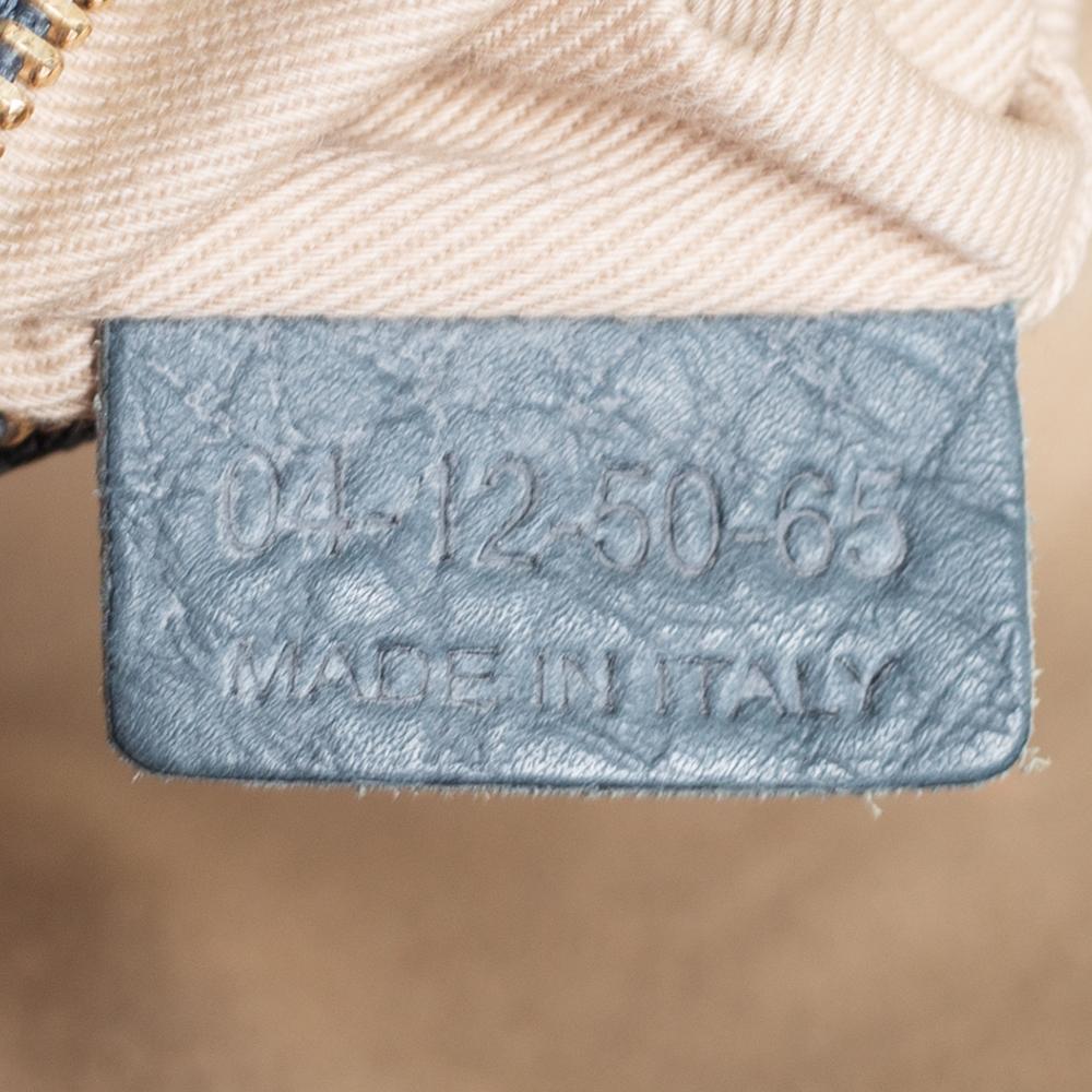 Chloe Stone Blue Leather Medium Sally Flap Shoulder Bag In Fair Condition In Dubai, Al Qouz 2