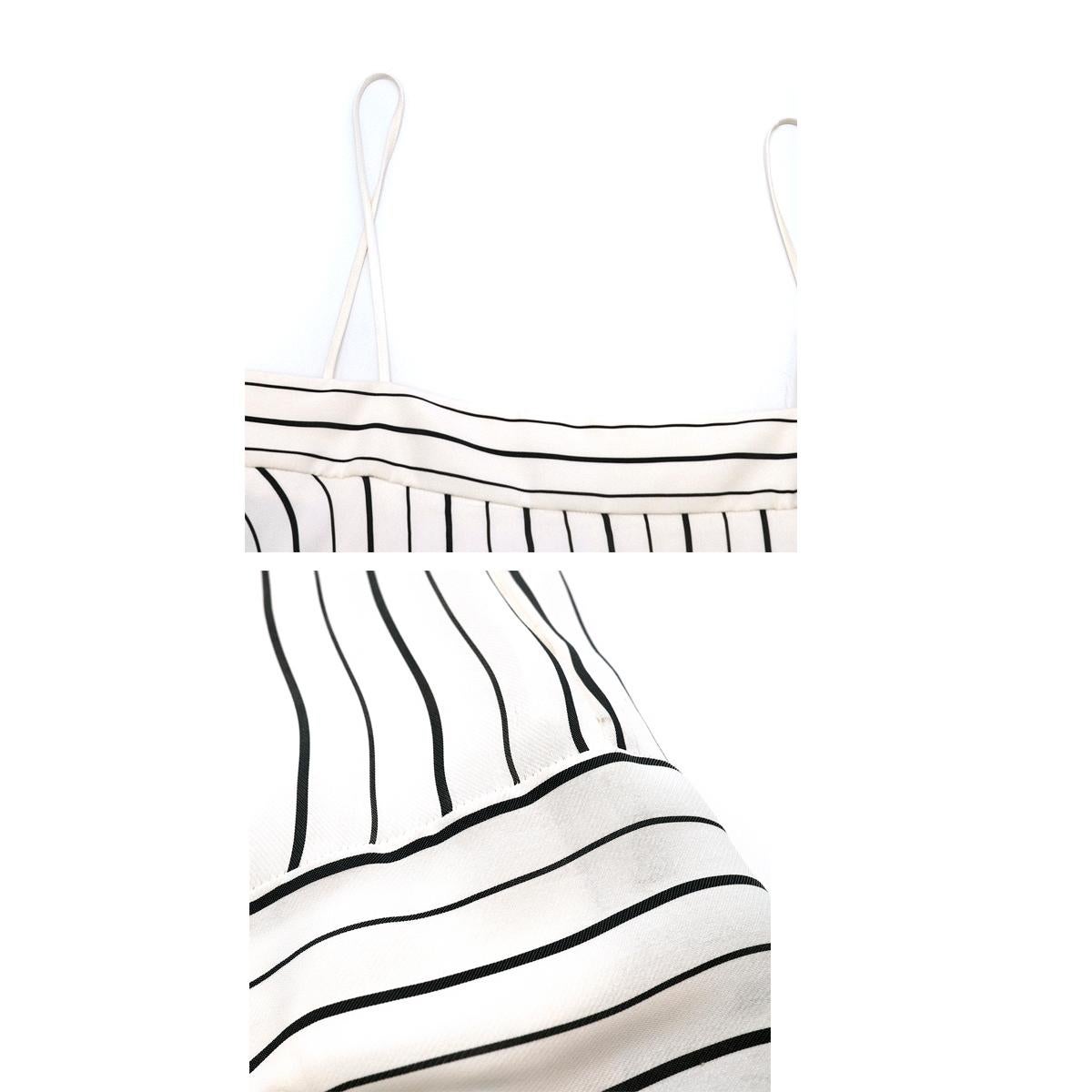 Chloe Striped Asymmetric-Hem Maxi Dress US 6 For Sale 2