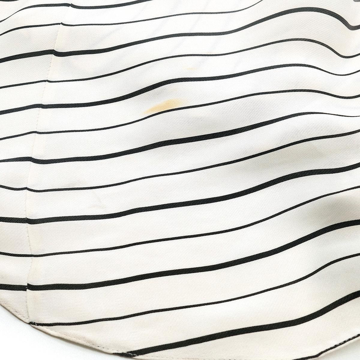 Chloe Striped Asymmetric-Hem Maxi Dress US 6 In Good Condition For Sale In London, GB