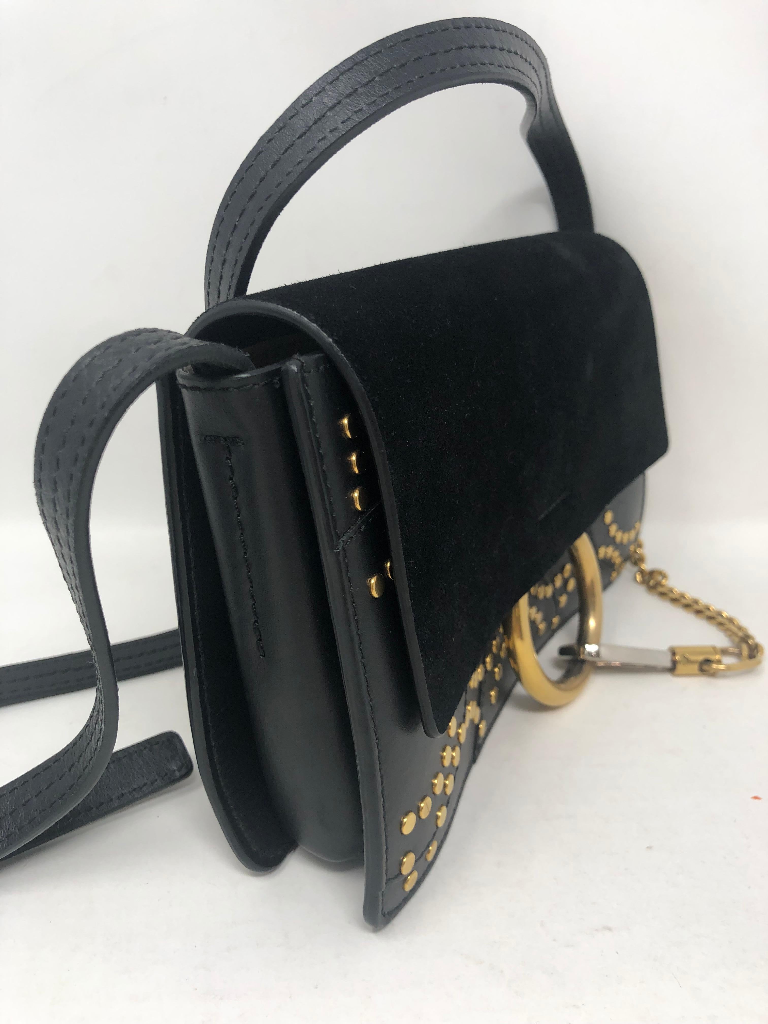 Chloe Studded Black Crossbody Bag  In New Condition In Athens, GA