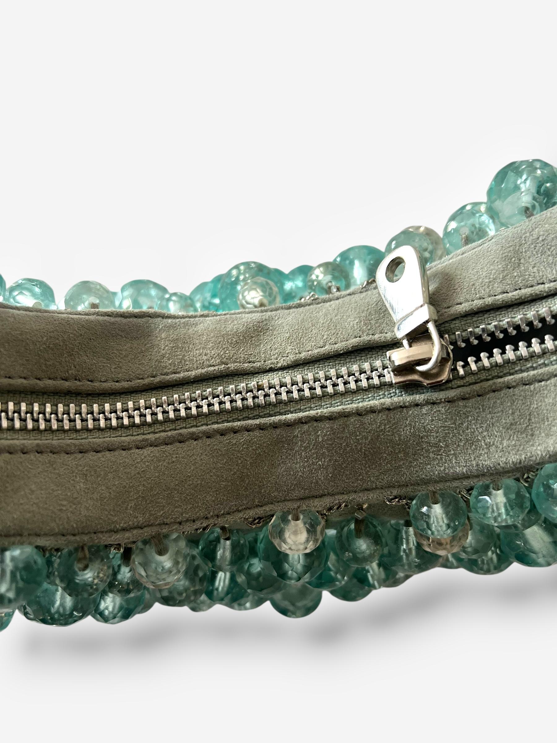 Borsa Hobo con braccialetto di perline in pelle scamosciata di Chloé - Phoebe Philo in vendita 3