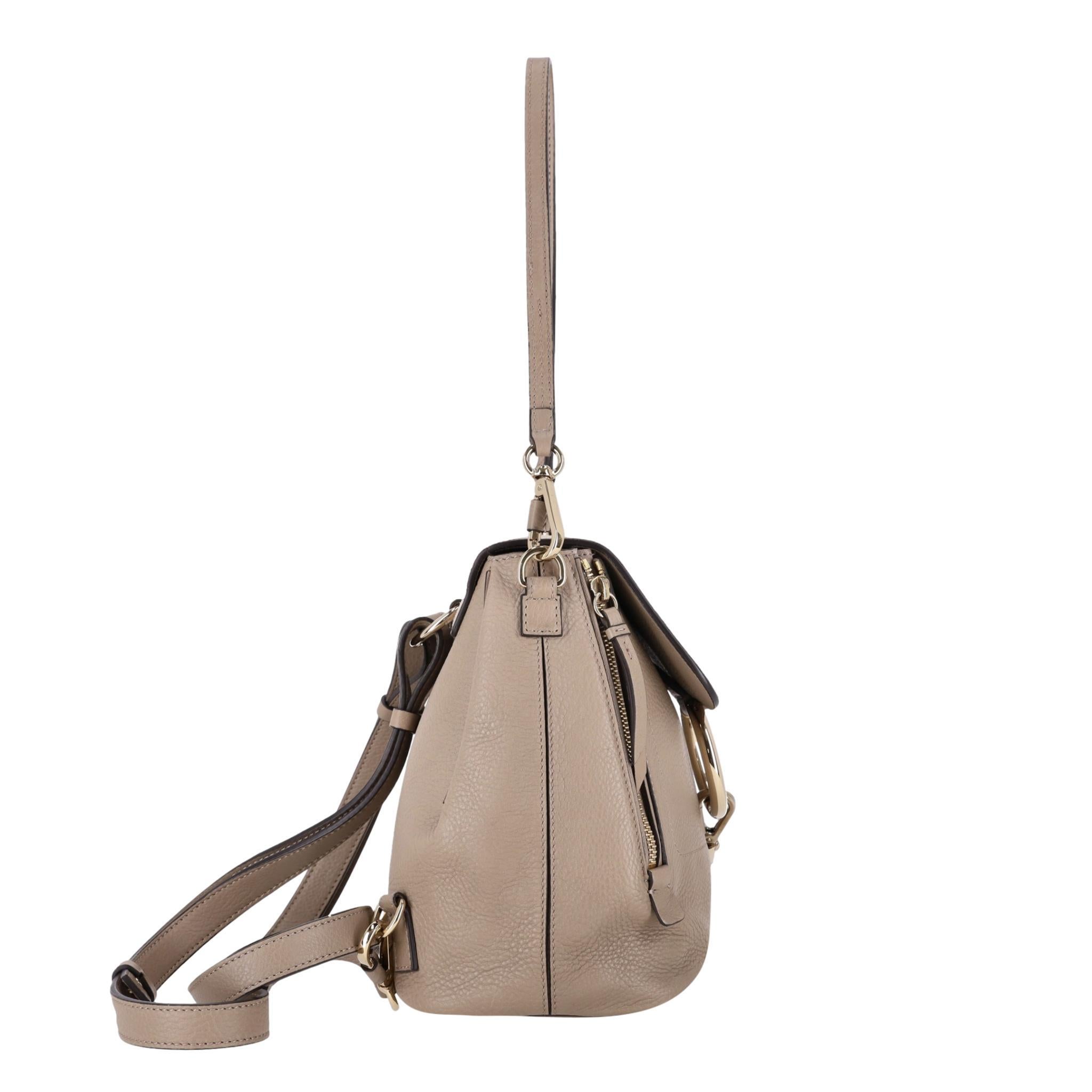 Chloe Suede & Calfskin Small Faye Backpack Bon état - En vente à London, GB