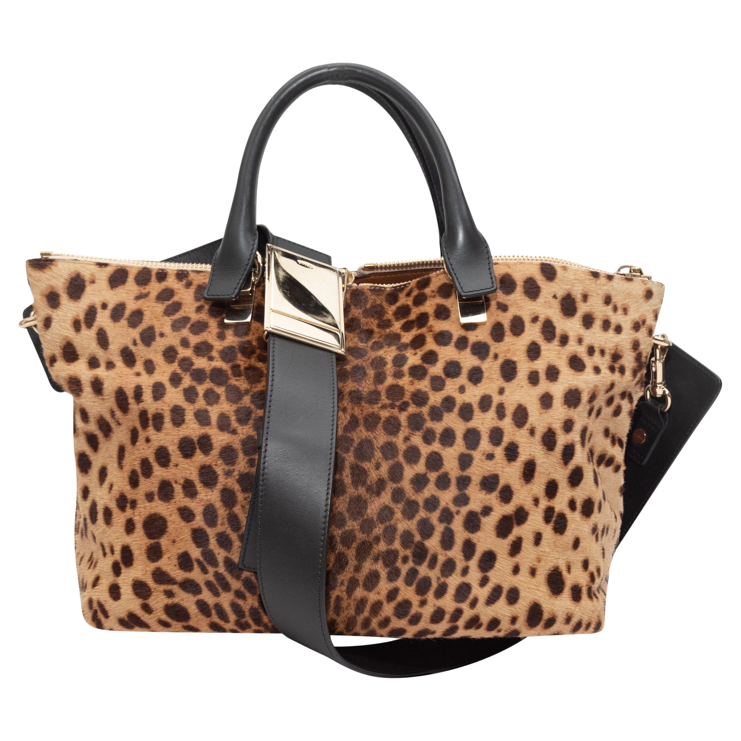 Brown Chloé Python Heloise Bag at 1stDibs