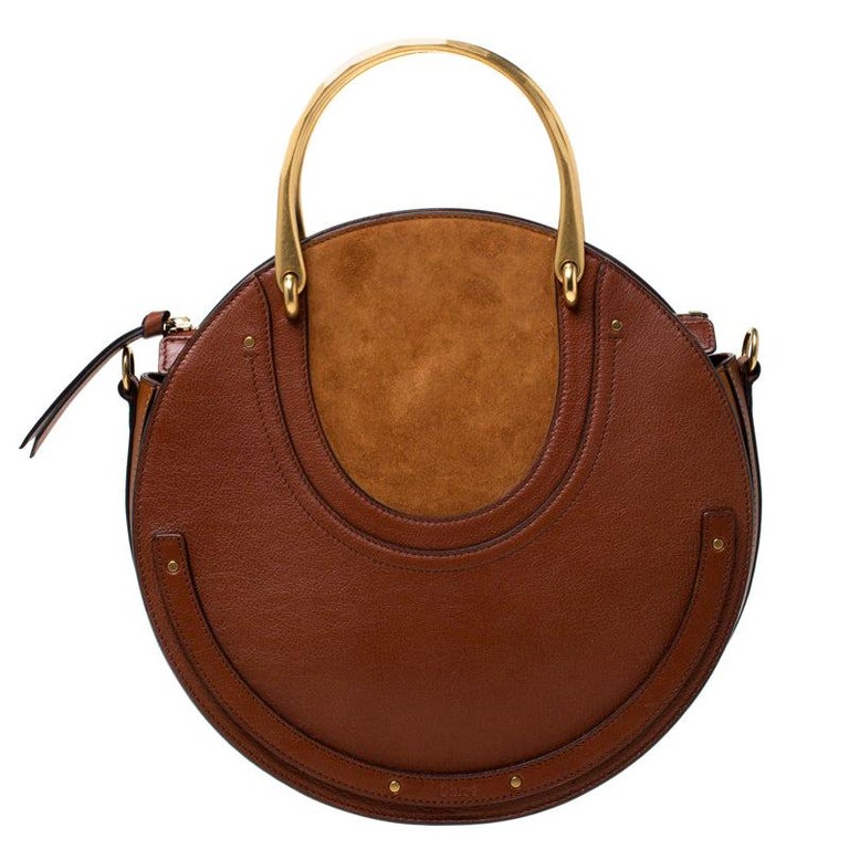 Chloe Tan Leather and Suede Pixie Shoulder Bag For Sale at 1stDibs