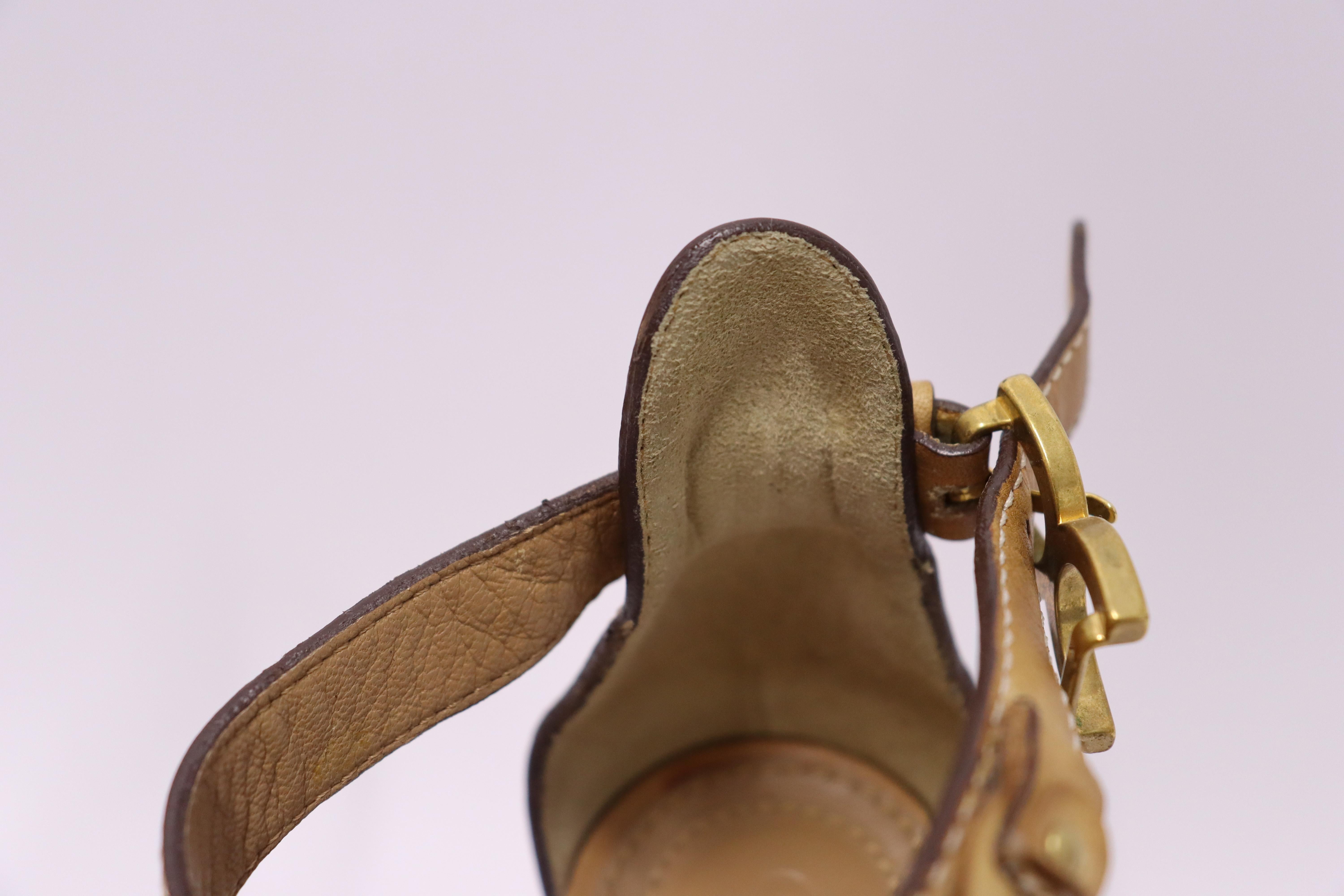 Chloé Tan Leather Braided Wooden Platform Sandals EU 37 2