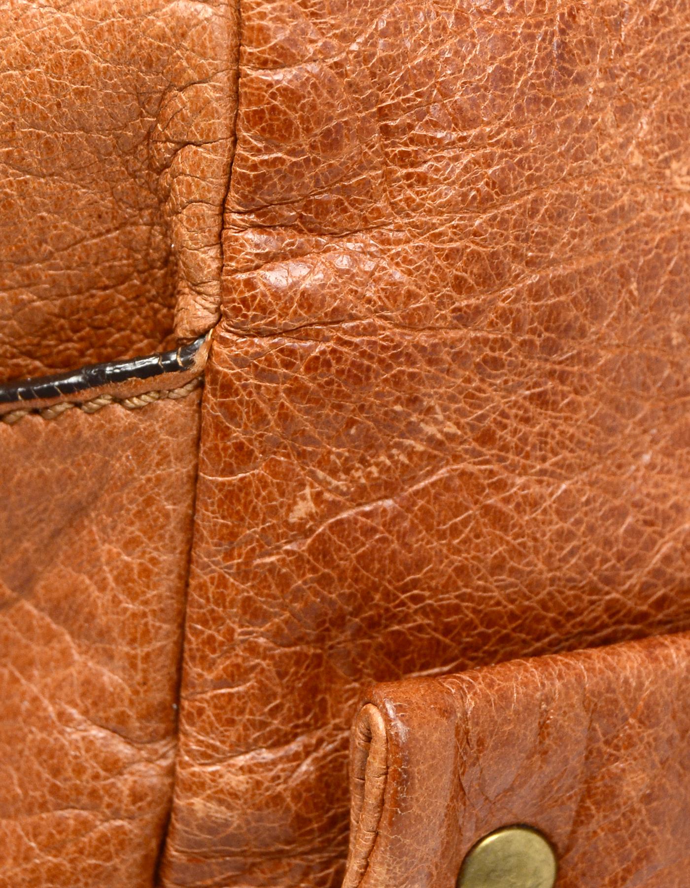Chloe Tan Leather Heloise Hobo Bag w/ Braided Shoulder Strap In Good Condition In New York, NY