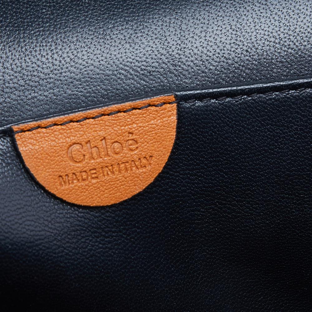 Chloe Tan Leather Large Elsie Shoulder Bag In Good Condition In Dubai, Al Qouz 2