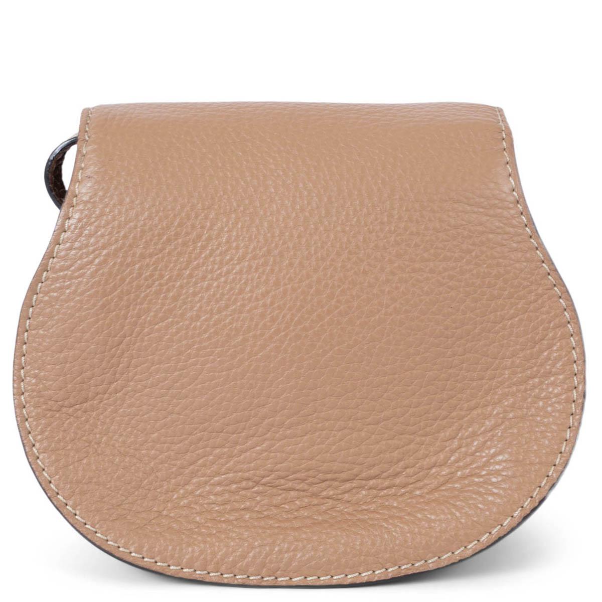 Women's CHLOE tan leather MARCIE MINI Crossbody Bag For Sale