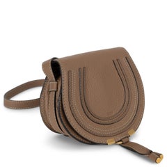 CHLOE tan leather MARCIE MINI Crossbody Bag