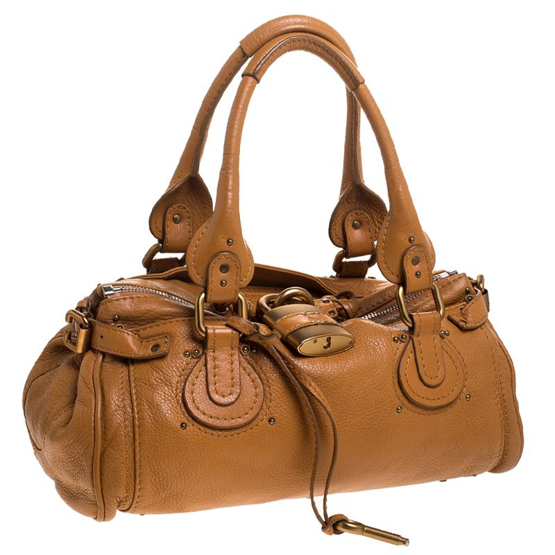 Chloe Tan Leather Medium Paddington Satchel Bag 3