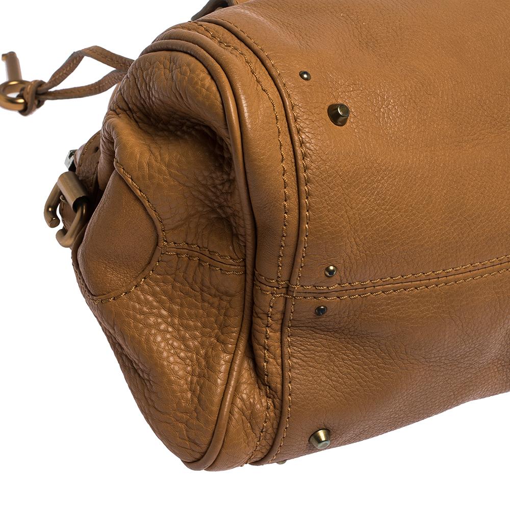 Chloe Tan Leder Medium Paddington Satchel 5