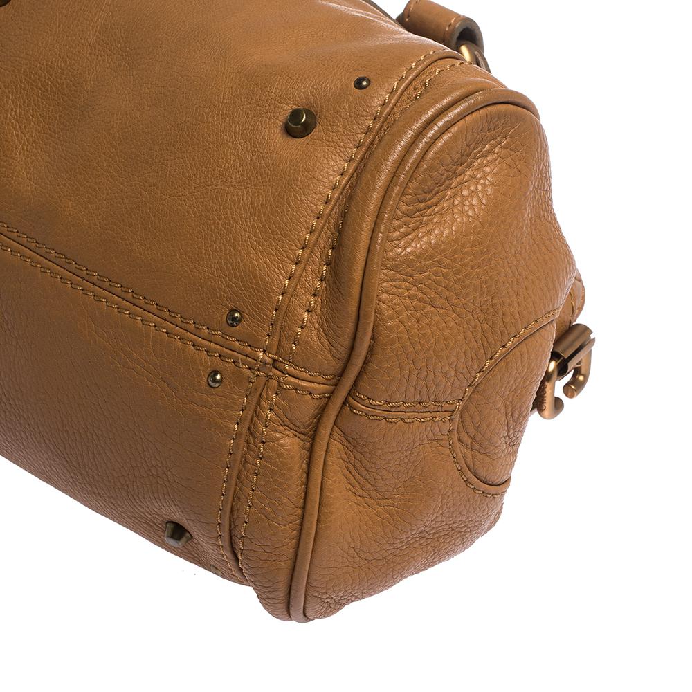 Chloe Tan Leder Medium Paddington Satchel 4