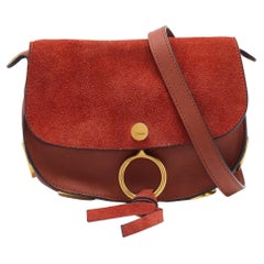 Chloe Tan Leather Mini Kurtis Shoulder Bag