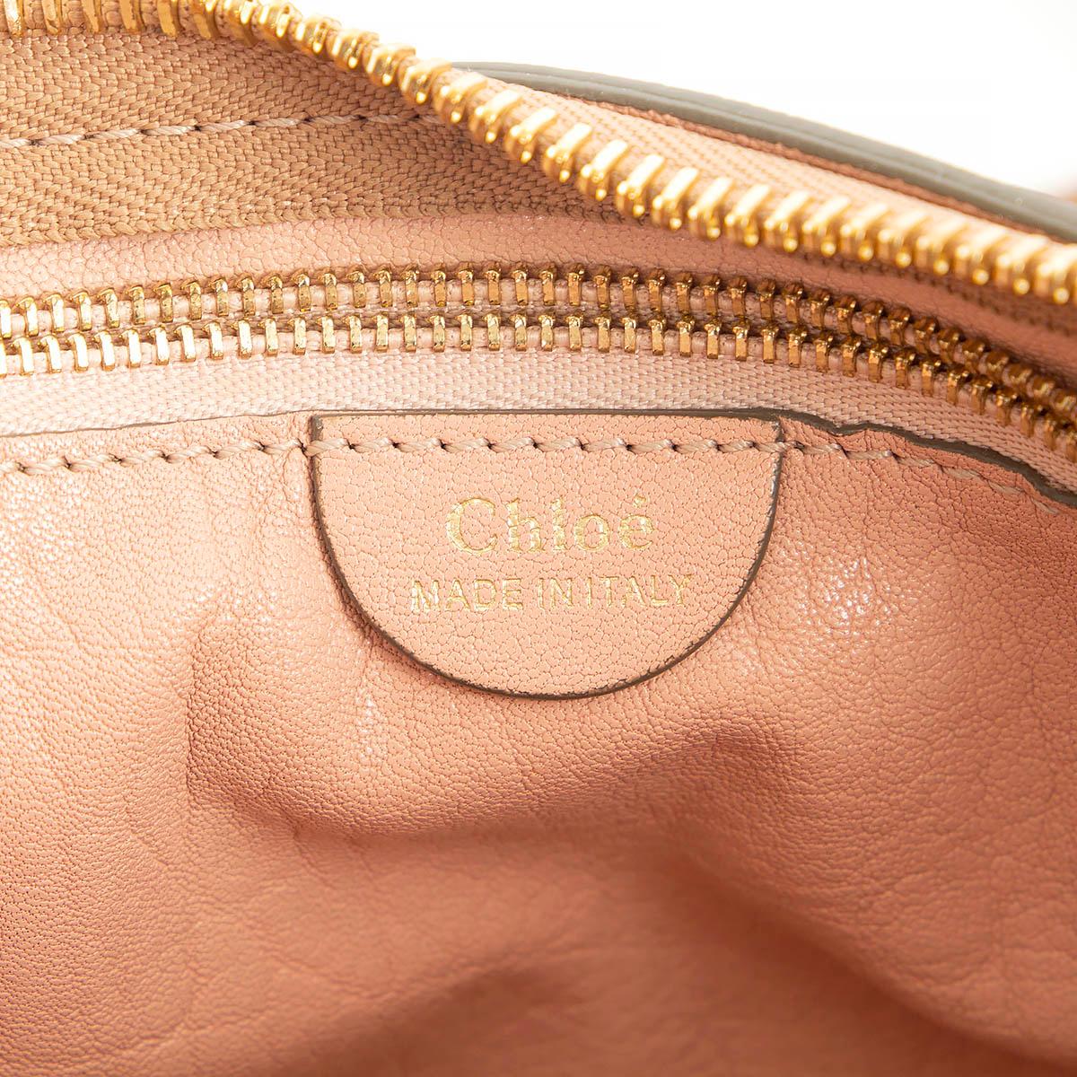 Brown CHLOE tan leather PERFORATED MARCIE MEDIUM Shoulder Bag