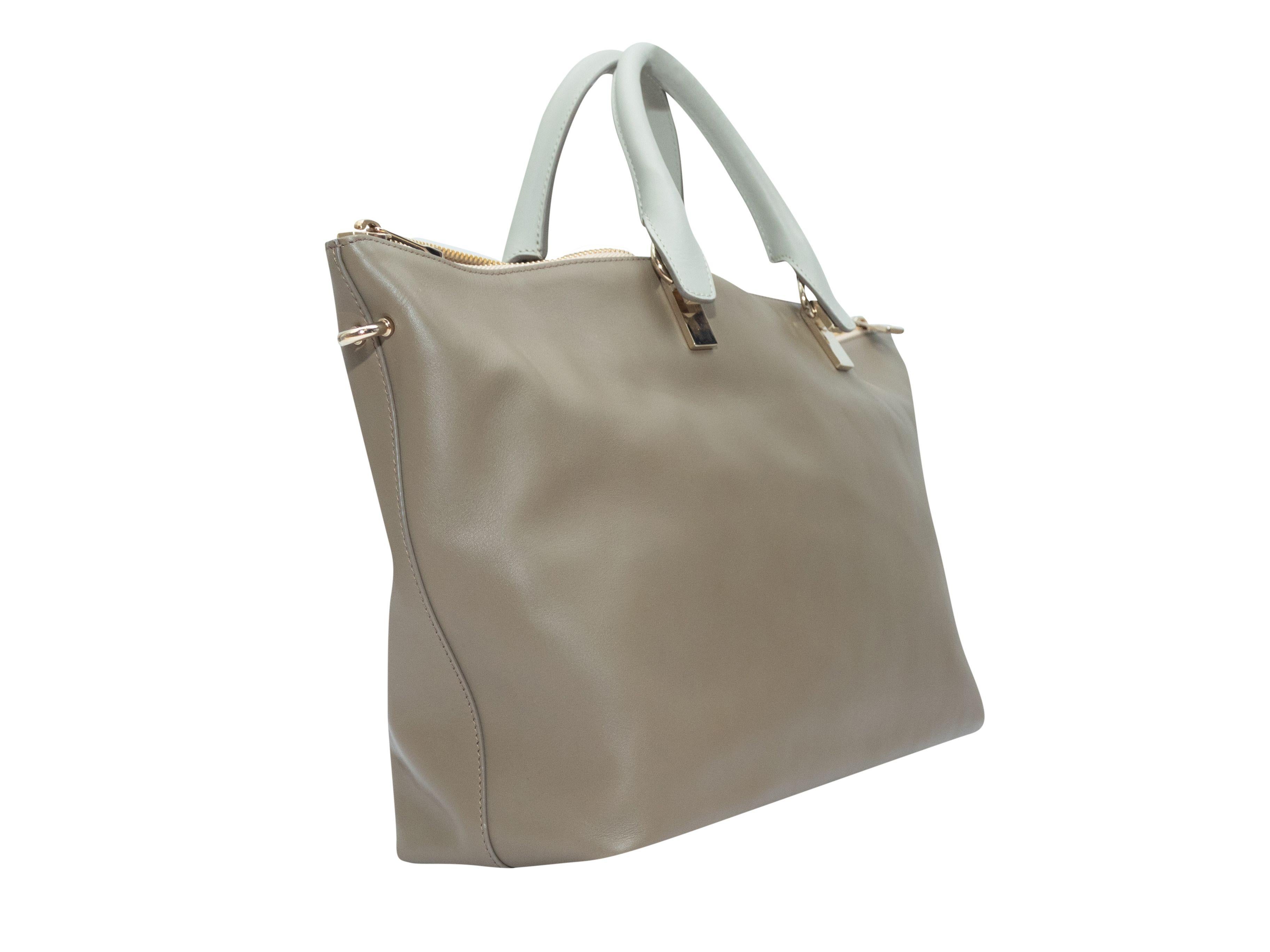 Women's Chloe Taupe Baylee Leather Tote Bag