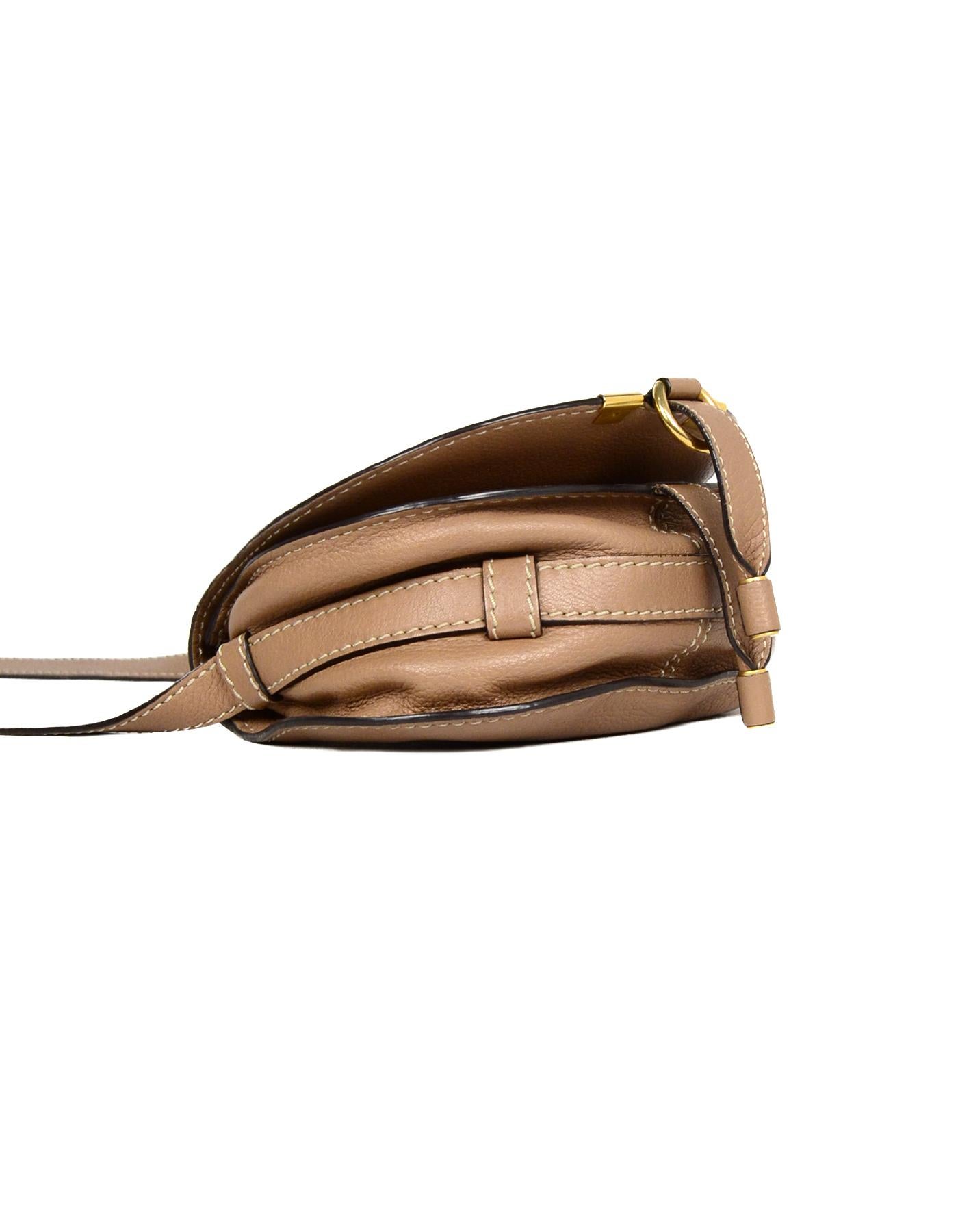 Leather Crossbody Mini Bag Light Taupe main image 1