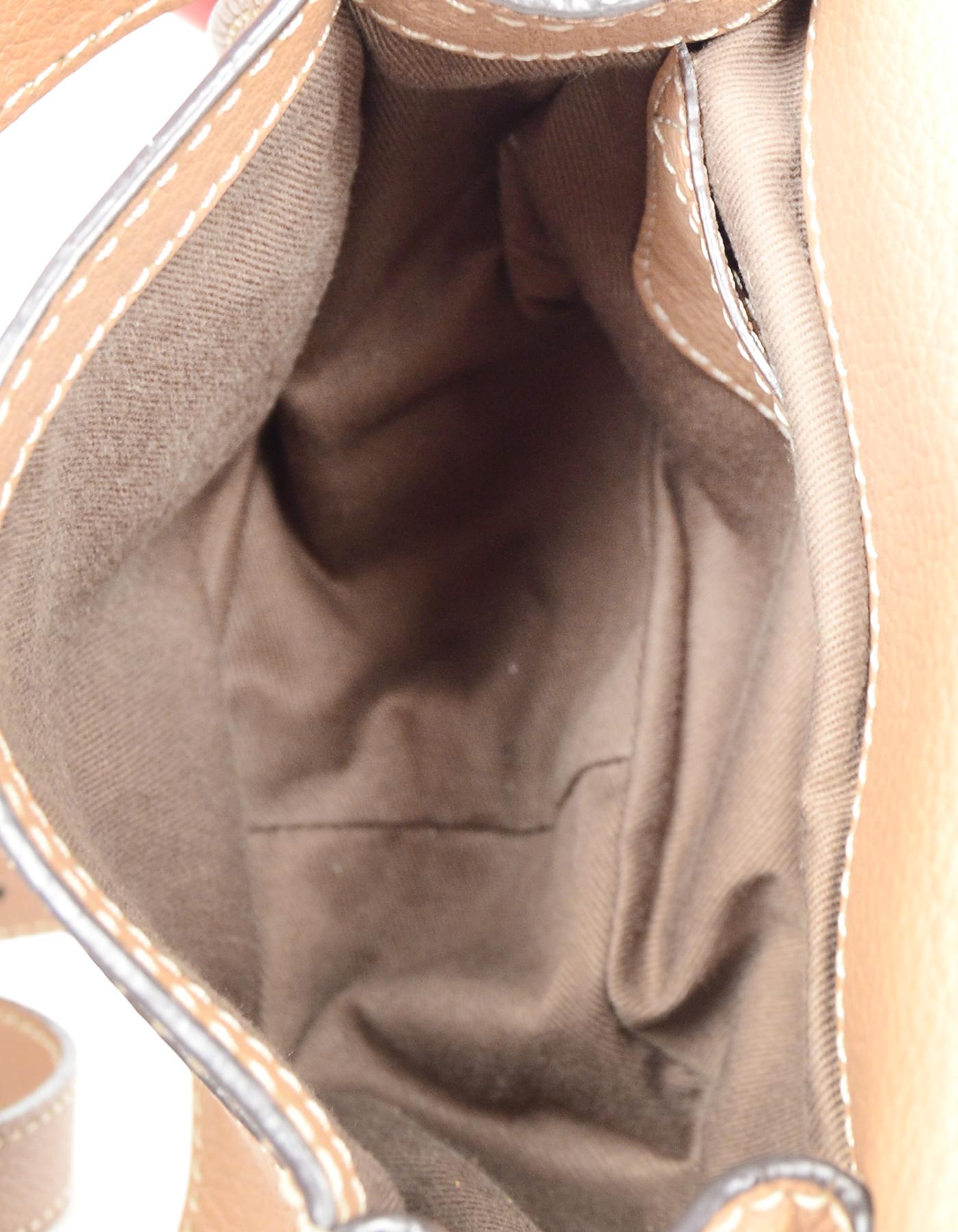 Leather Crossbody Mini Bag Light Taupe