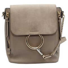 Chloe Taupe Medium Faye Backpack