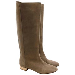 Bottes en daim taupe Chloé - Taille EU 38,5