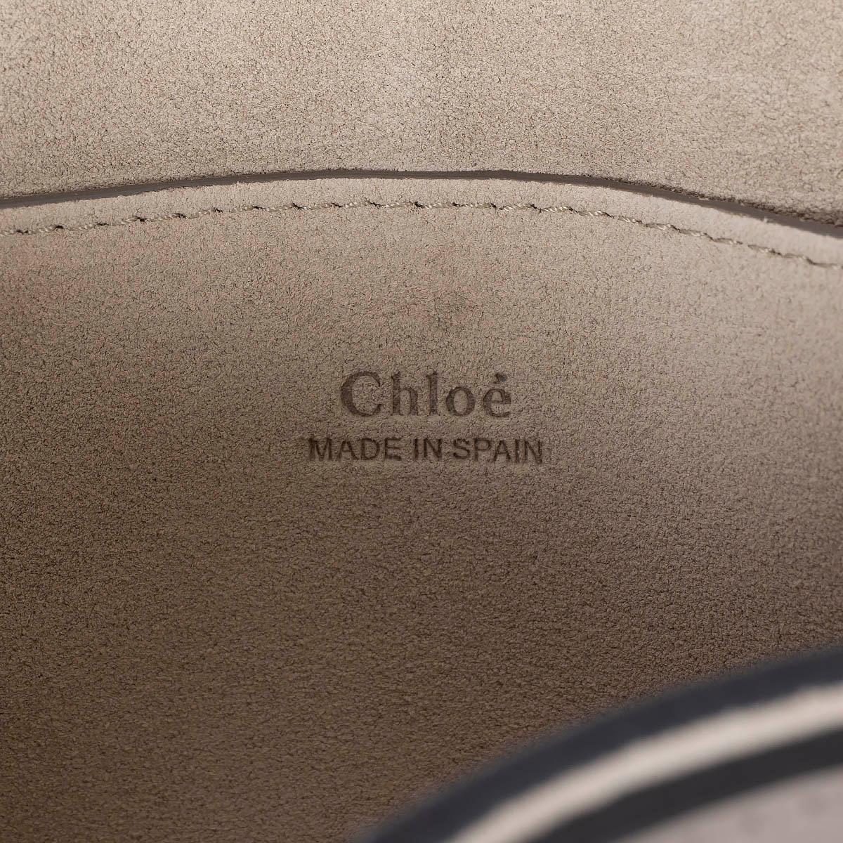 CHLOE taupe suede & leather FAYE SMALL Crossbody Bag For Sale 4