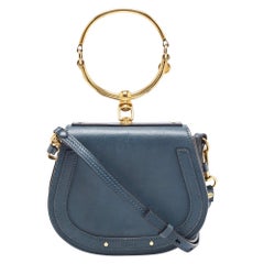 Chloe Teal Leder kleine Nil Armband Crossbody Tasche