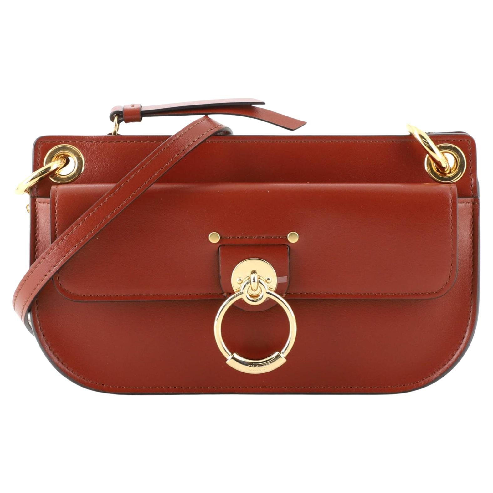 Chloe Tess Chain Crossbody Bag Leather Mini