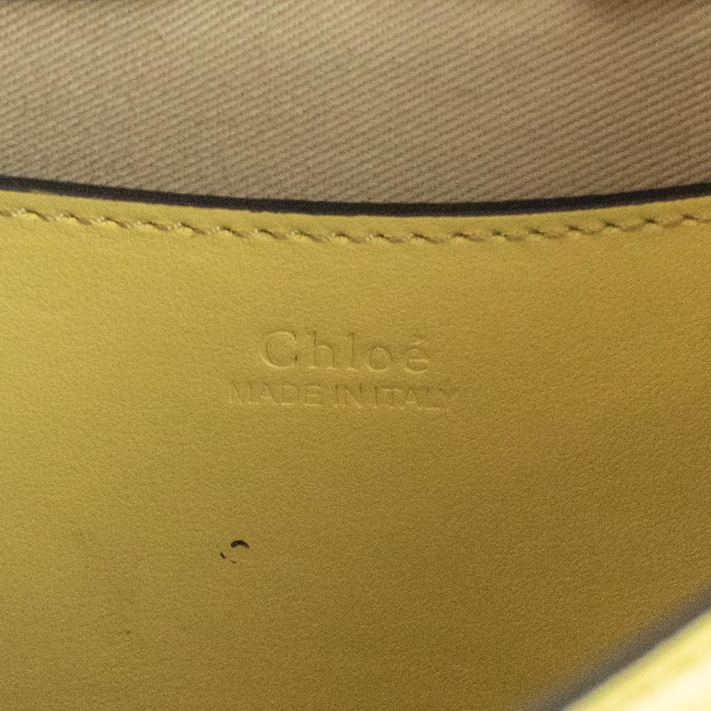 Chloé, Tess in yellow leather In Excellent Condition In Clichy, FR