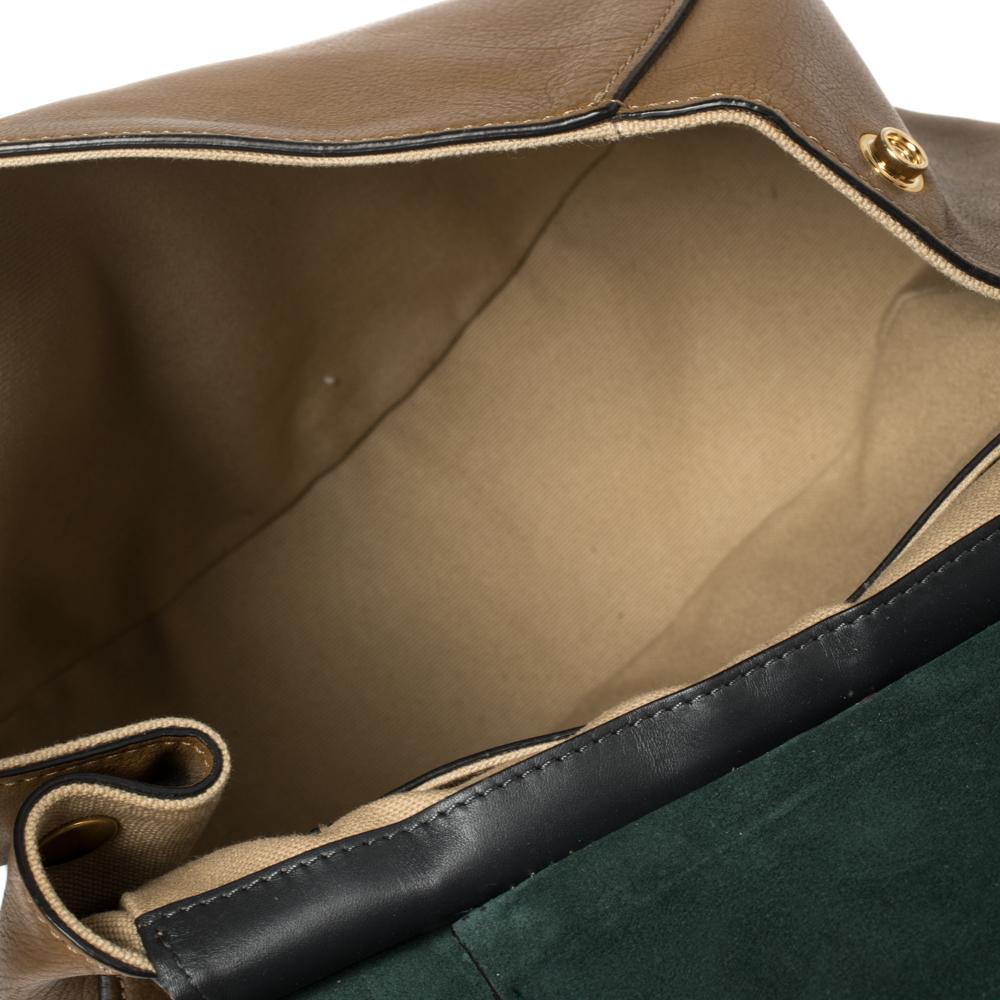 Chloe Tri Color Leather Drew Saddle Bag 2