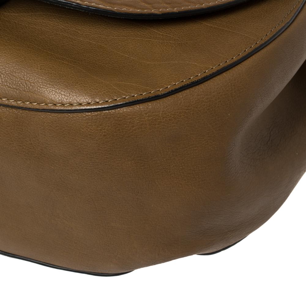 Chloe Tri Color Leather Drew Saddle Bag 4