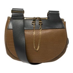 Chloe Tri Color Leather Drew Saddle Bag