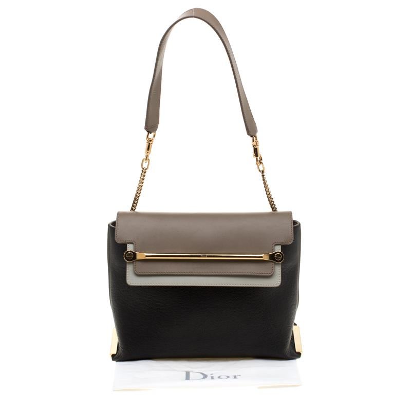 Chloe Tri Color Leather Medium Clare Shoulder Bag 8