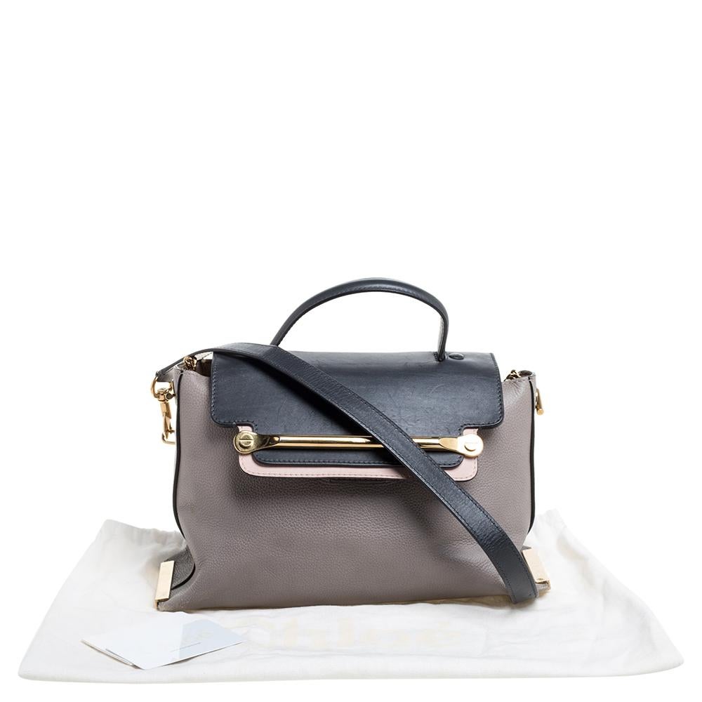 Chloe Tricolor Leather Clare Satchel 2