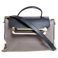 Chloe Tricolor Leather Clare Satchel