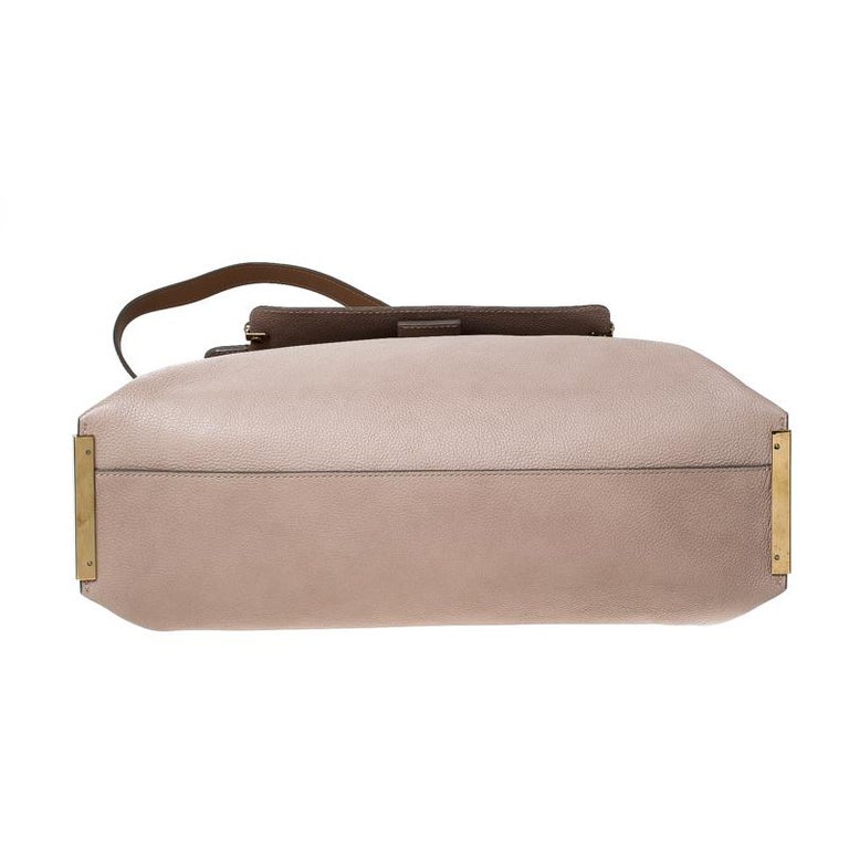 Chloé Tricolor Leather Large Clare Shoulder Bag For Sale at 1stDibs