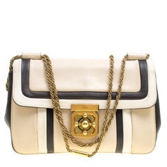 Chloe Tricolor Leather Medium Elsie Shoulder Bag