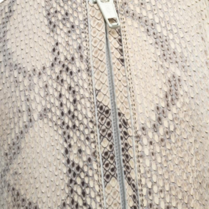 Chloé Two Tone Python Knee High Adelie Boots Size 35 For Sale 3