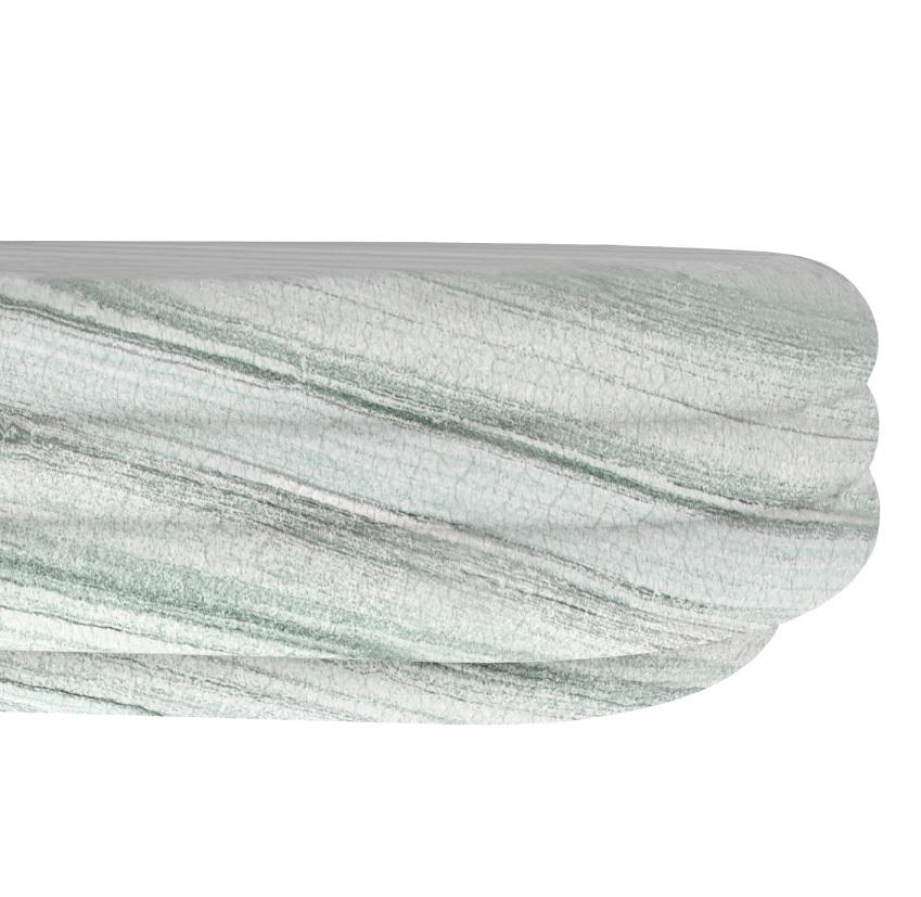 Post-Modern Chloe Vert D'Estours Marble Coffee Table by Fred and Juul For Sale
