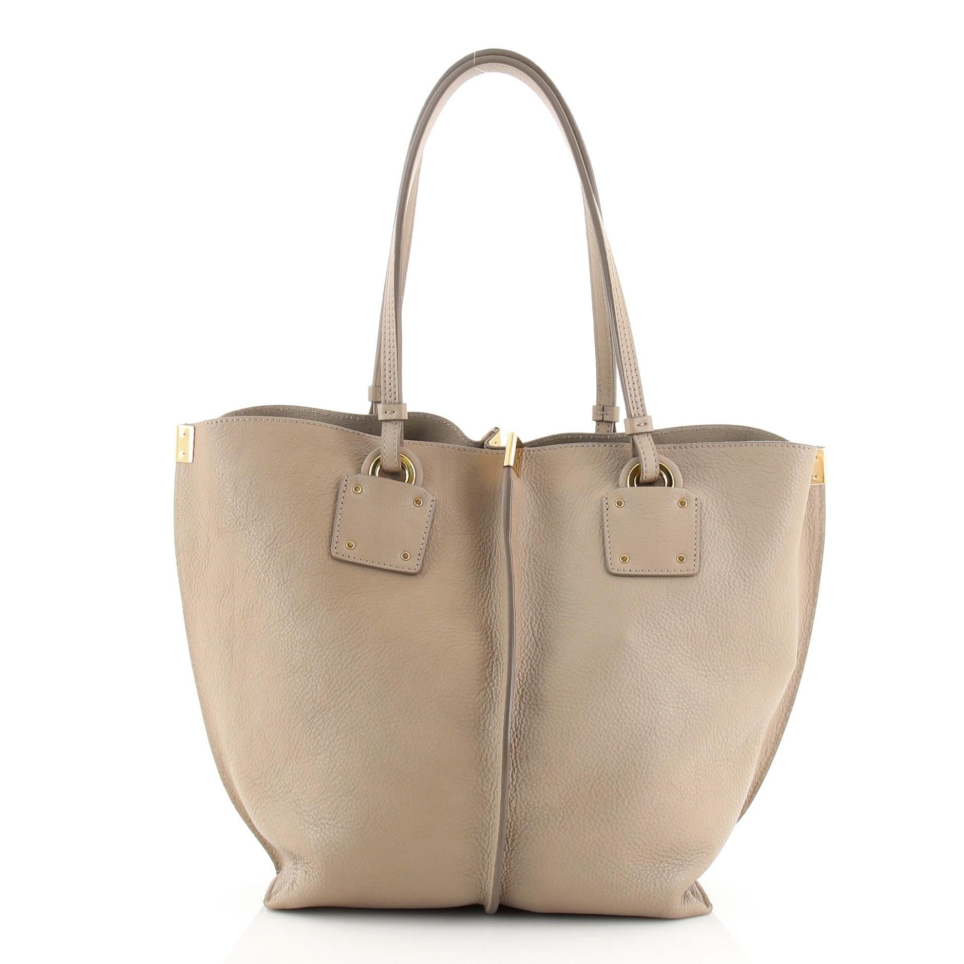 chloe leather tote medium