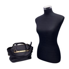 Bolso bandolera Chloe Vintage Negro Cuero Bridget Dos Vías