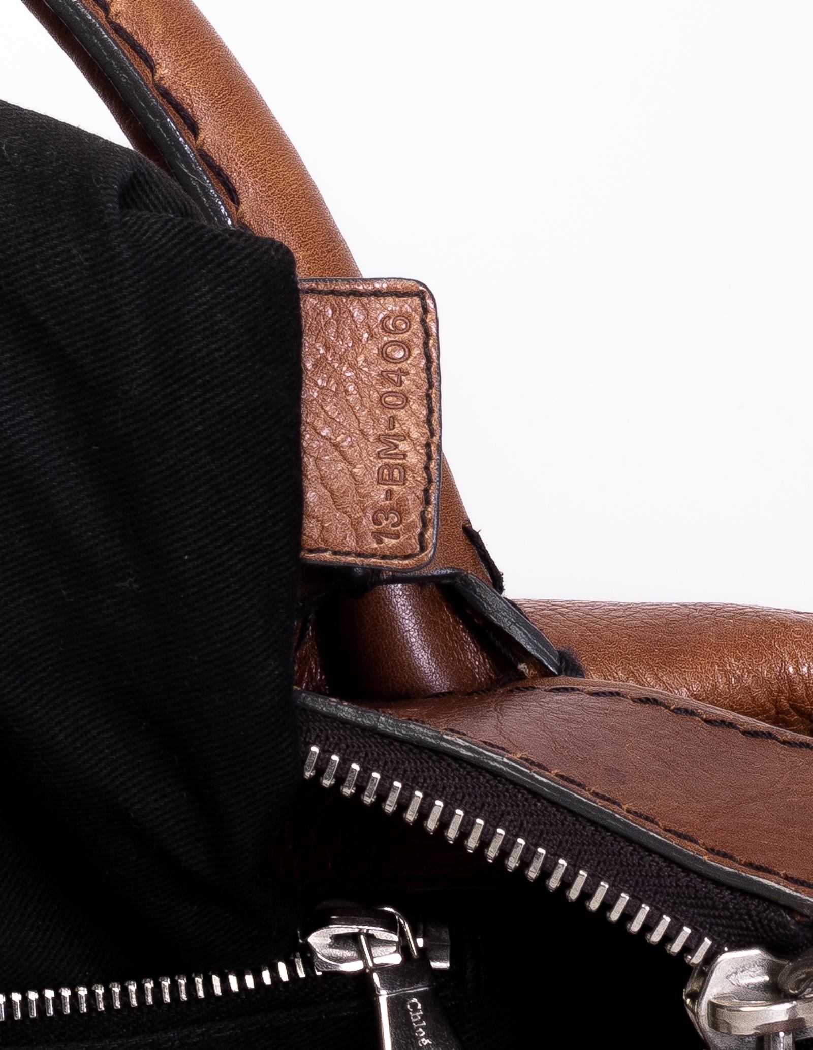Chloe Vintage Brown Edith Satchel Bag In Good Condition In Montreal, Quebec