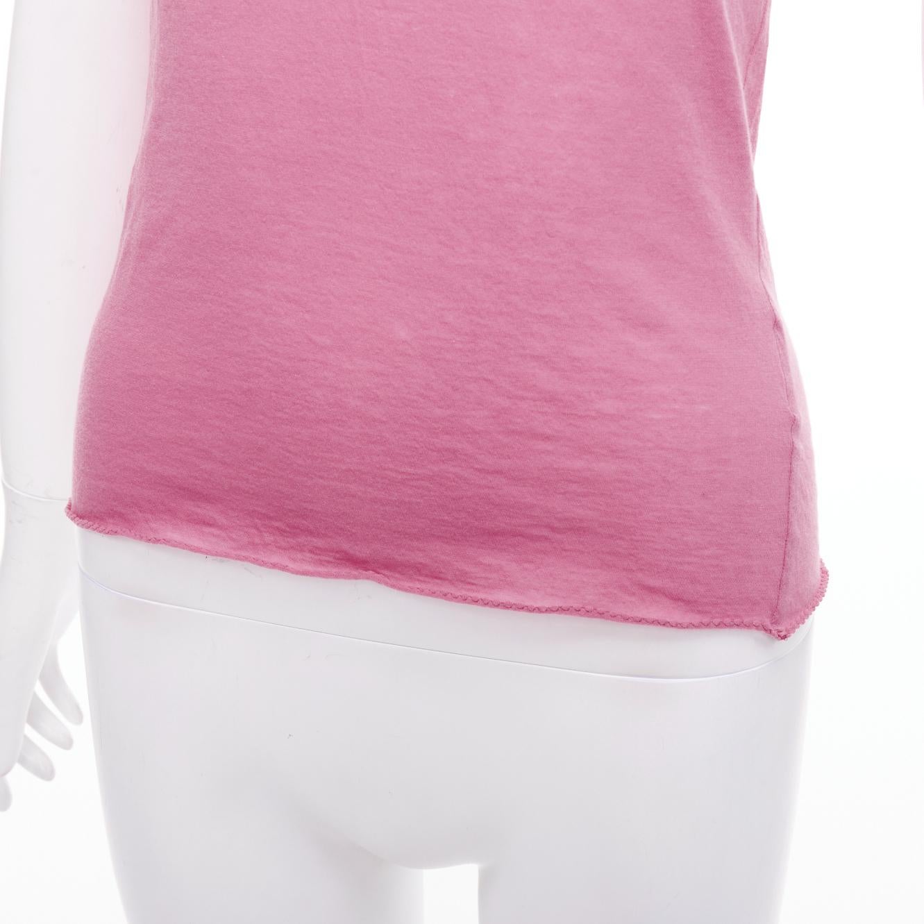 CHLOE Canotta vintage rosa lampone con spalline e camisole in vendita 2