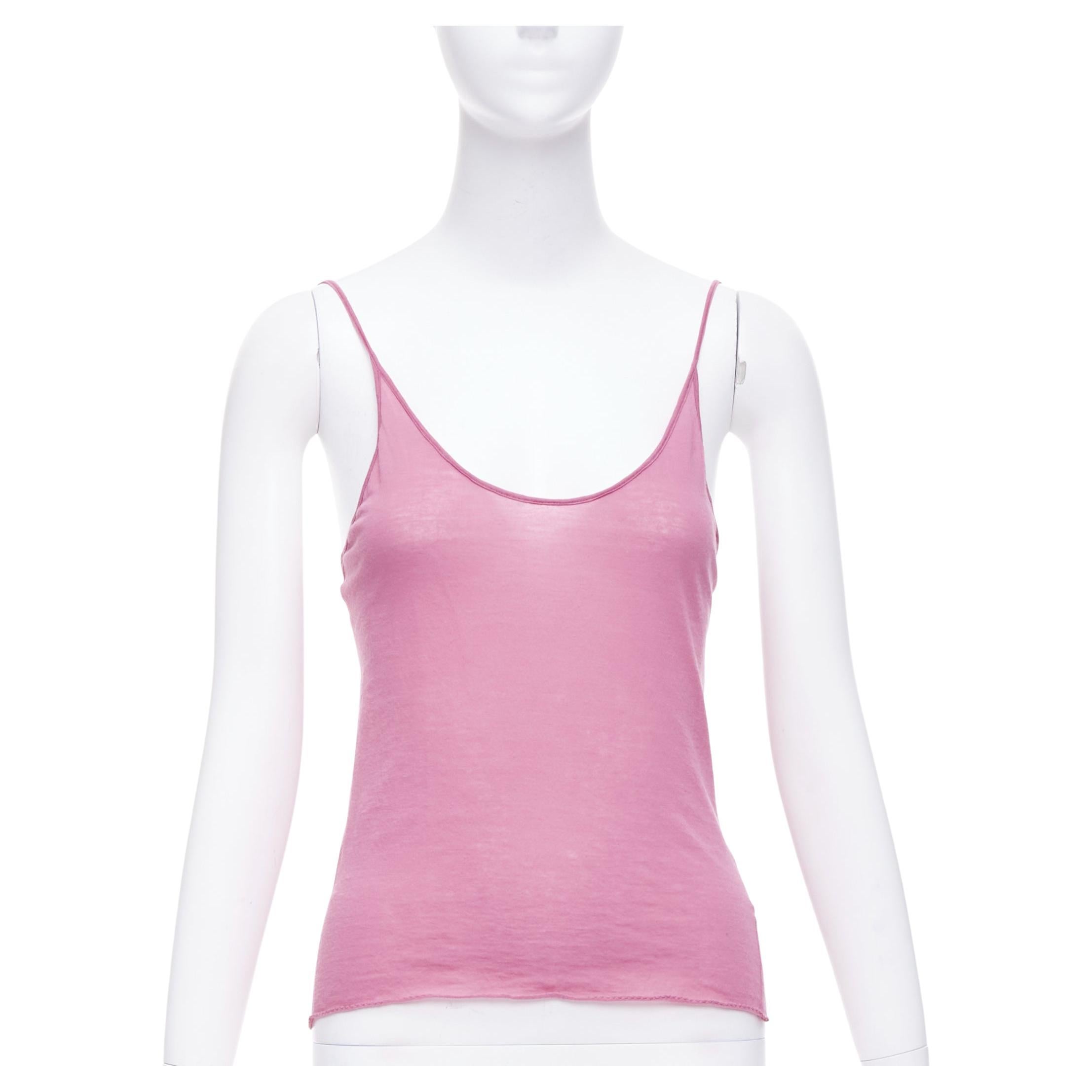 Pink spaghetti strap top shop